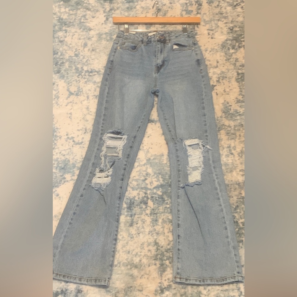 Distressed jeans